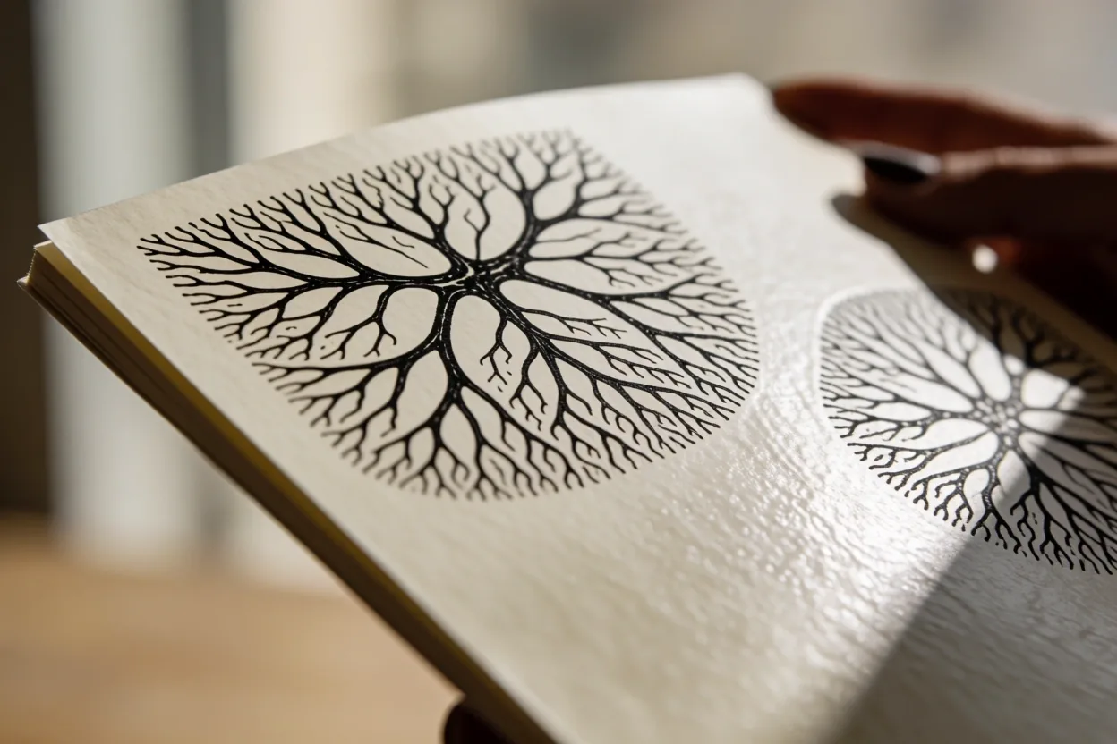 Neural synapse archival drawing